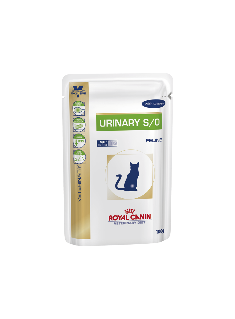 Royal Canin Urinary S/O With Chicken Cat | Saqueta-RCURISO100