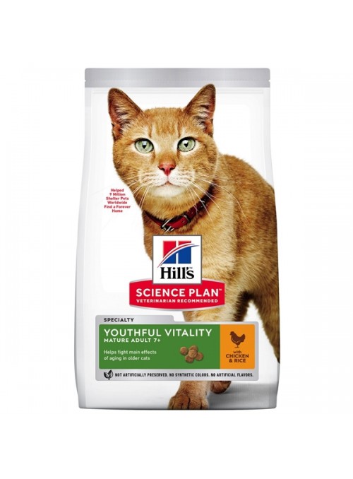 HILL'S SCIENCE PLAN CAT ADULT 7+ YOUTHFUL VITALITY CHICKEN - 1,5kg - HISP7730